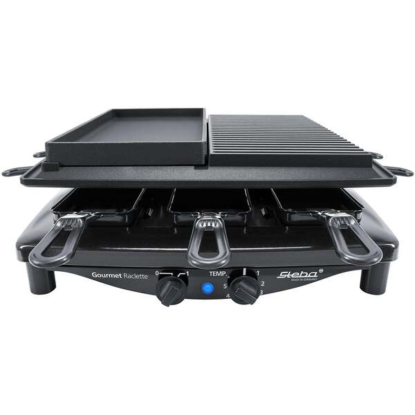 Steba RC 4 Plus Deluxe Raclette, 1450 W, Stainless steel