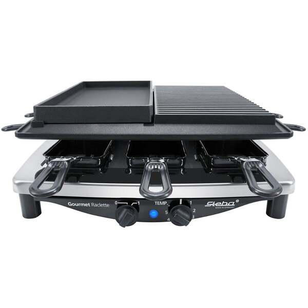 Steba RC 4 Plus Deluxe Raclette, 1450 W, Stainless steel