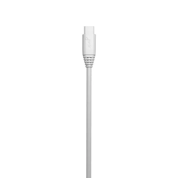 GEAR Round USB-A - Micro-USB B - kabel, 1 m, Vit