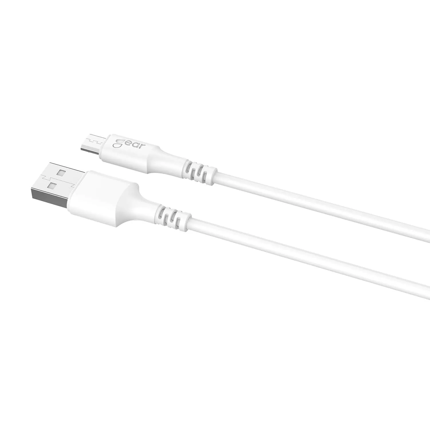 GEAR USB-A to Micro-USB B cable, 1 m, White