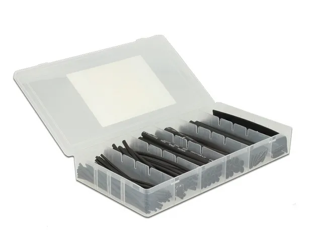 DeLOCK Krympslang, 100st, 100mm, 2:1, svart