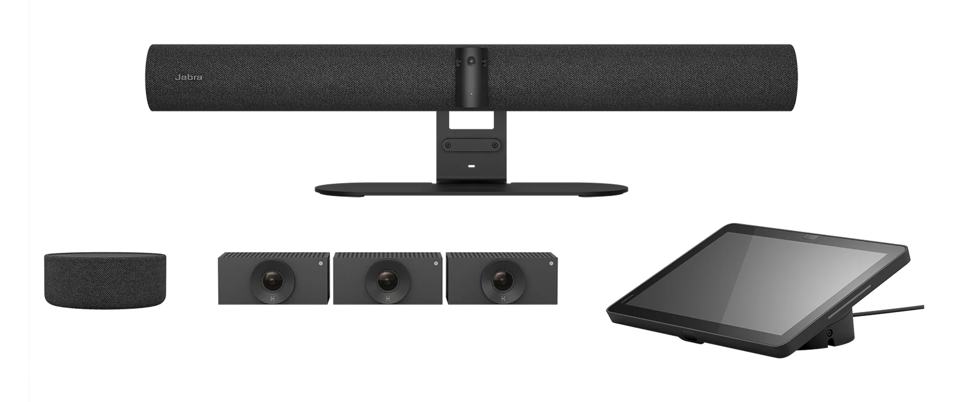 Jabra PanaCast Room Kit Multi, 4K UHD, AI-seuranta -konferenssikamera, musta
