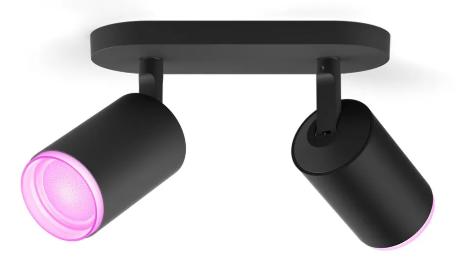 PHILIPS HUE FUGATO PLATE/SPIRAL BLACK 2X5.7W, 240V
