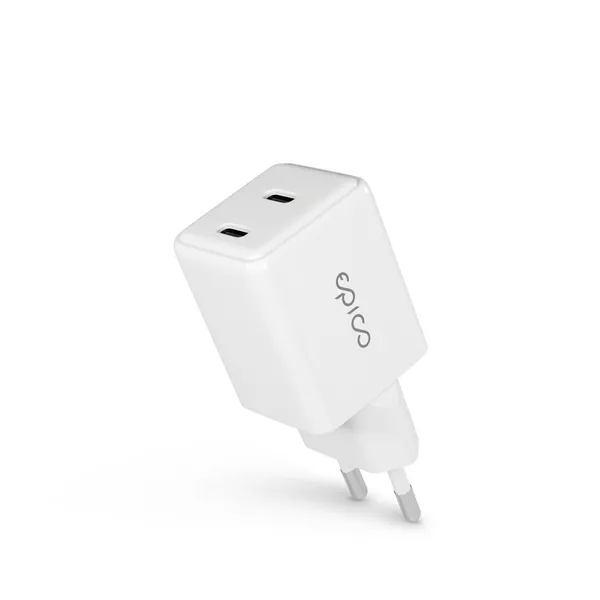 Epico UltraBoost GaN 35W Wall Charger EA35 | White | 2 &times; USB-C PD