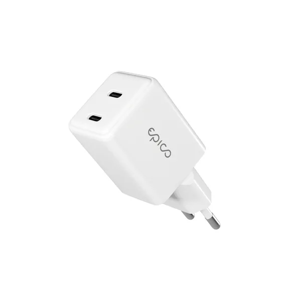 Epico UltraBoost GaN 35W Wall Charger EA35 | White | 2 &times; USB-C PD