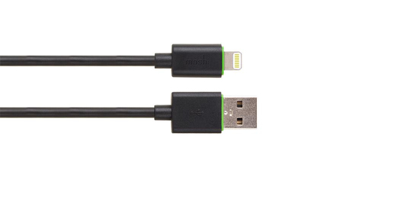 Moshi Revolt Duo car charger with Lighting cable 6 ft (1.8m) - Black