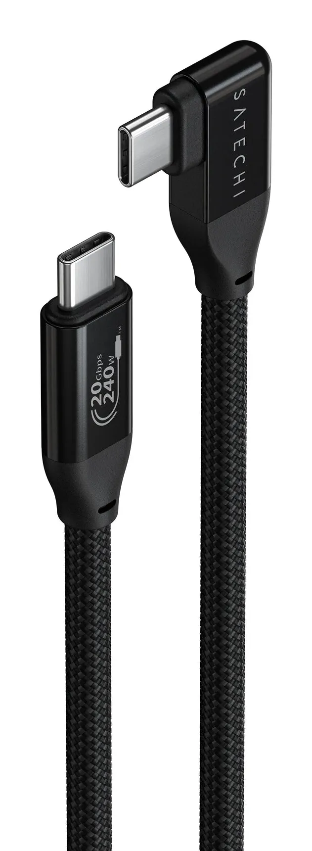 Satechi Right Angle USB-C cable, 240W, 1 m, Black