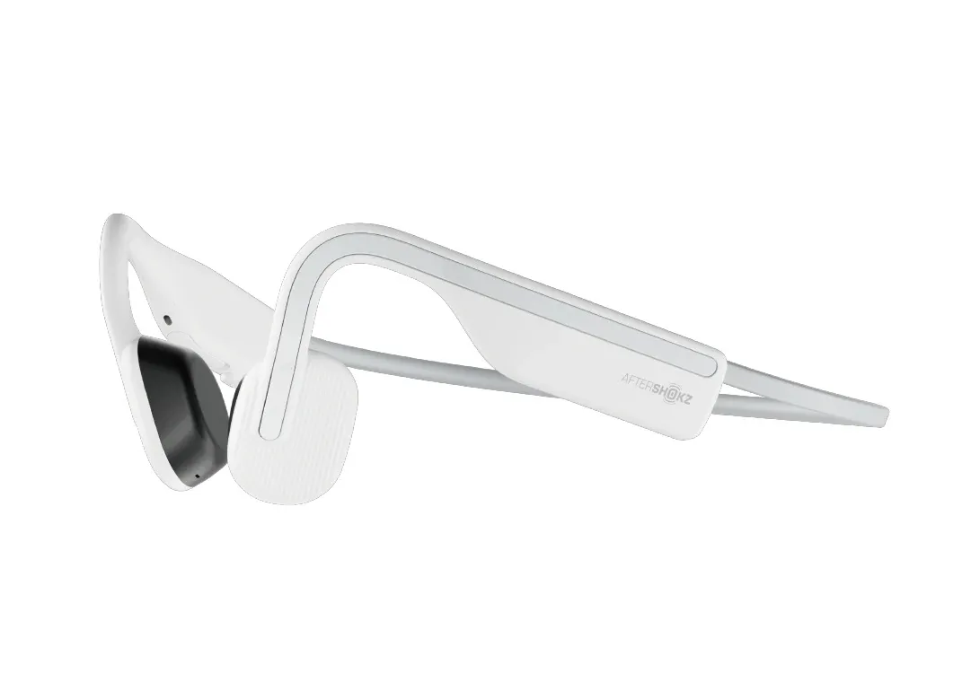 Shokz OpenMove - benledande hörlurar, Vit