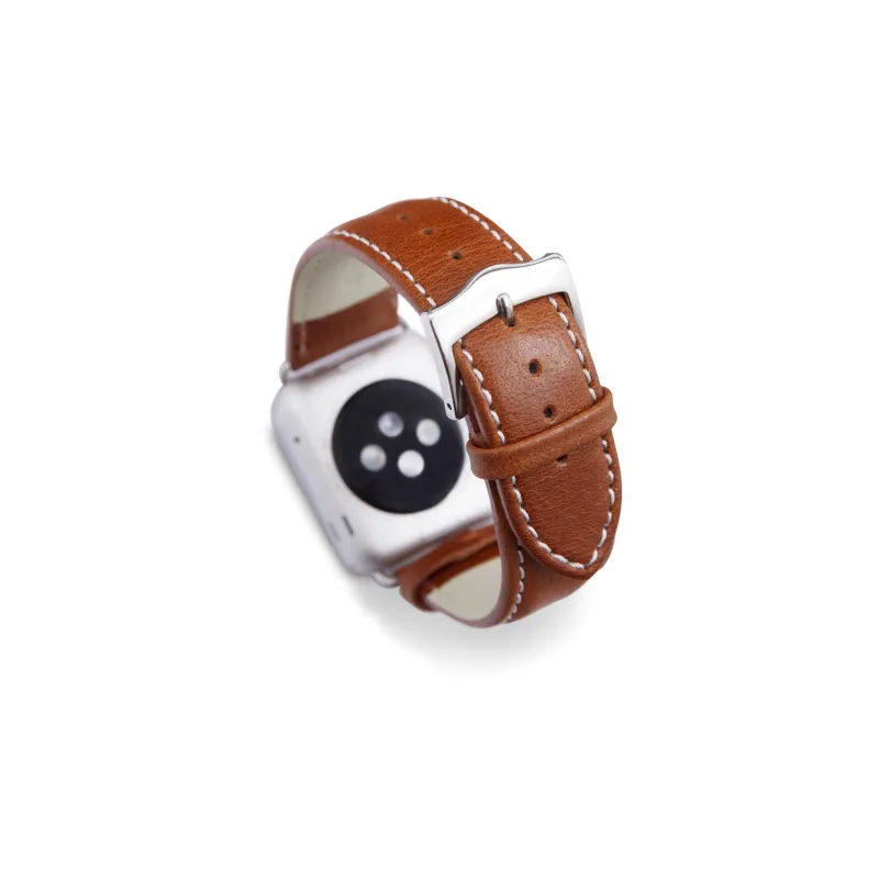 Watch Strap Copenhagen - 38mm Silver Tan