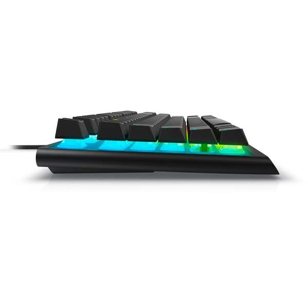 Alienware AW420K Tenkeyless mekaniskt ergonomiskt speltangentbord, Cherry MX Red, svart