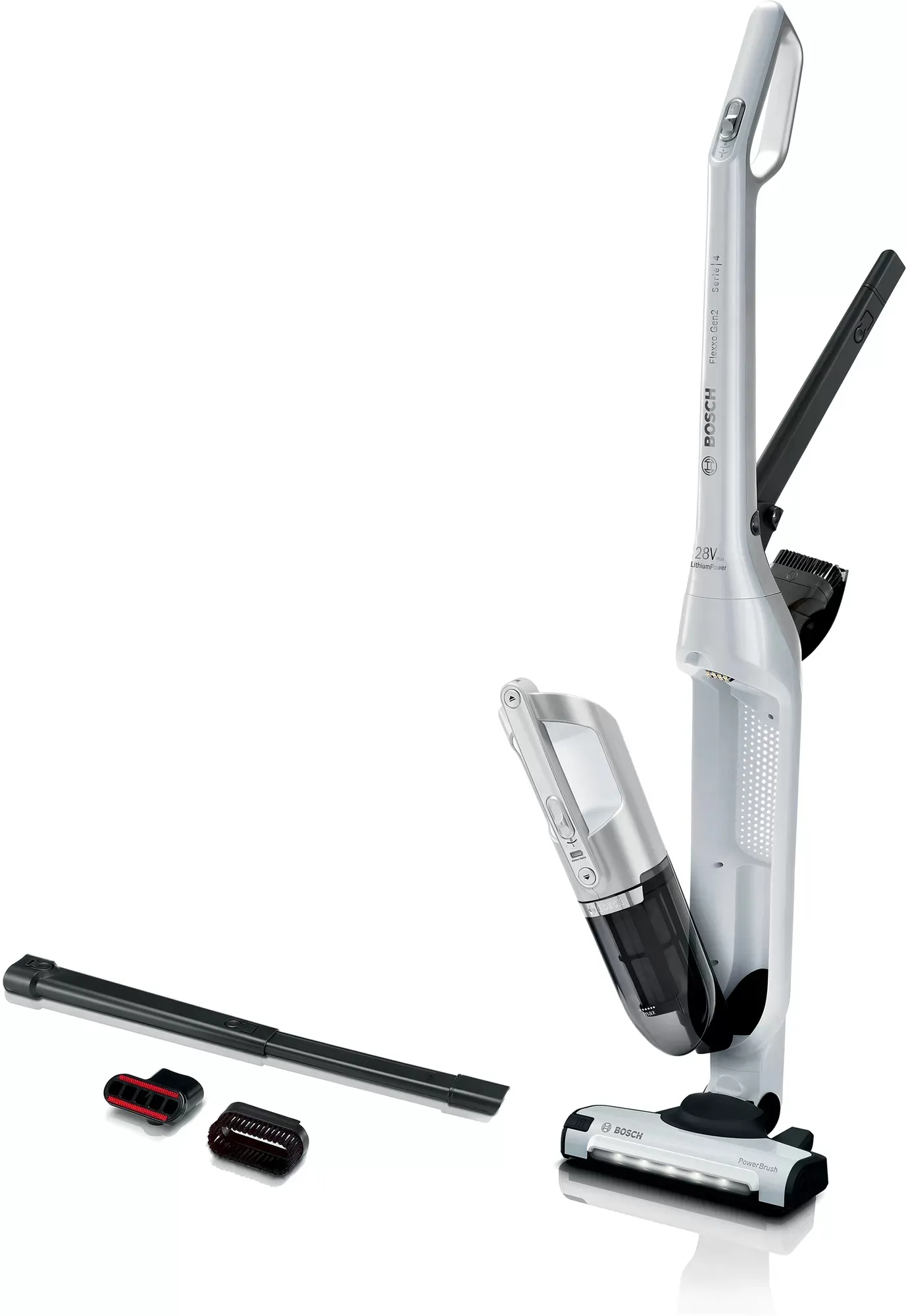 Bosch Flexxo Gen2 28Vmax - stick vacuum, white
