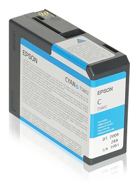 EPSON T5802 ink cartridge, 80 ml, Cyan