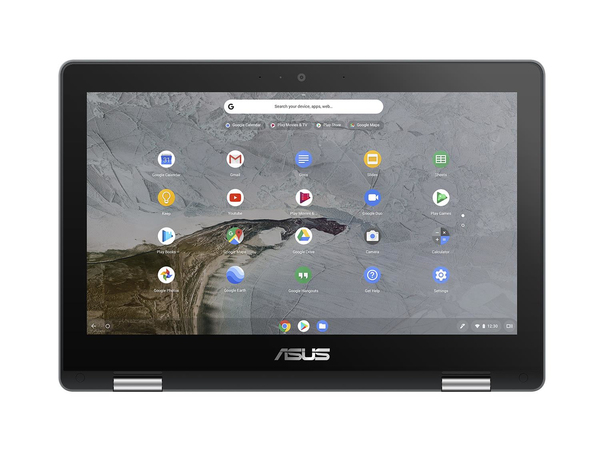Asus 11.6" Chromebook Flip C214MA, 32 Gt, Chrome OS -kannettava, Harmaa