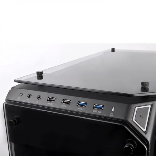 Thermaltake View 71 ARGB Edition full-tower chassi, med f&ouml;nster, med RGB-belysning, svart