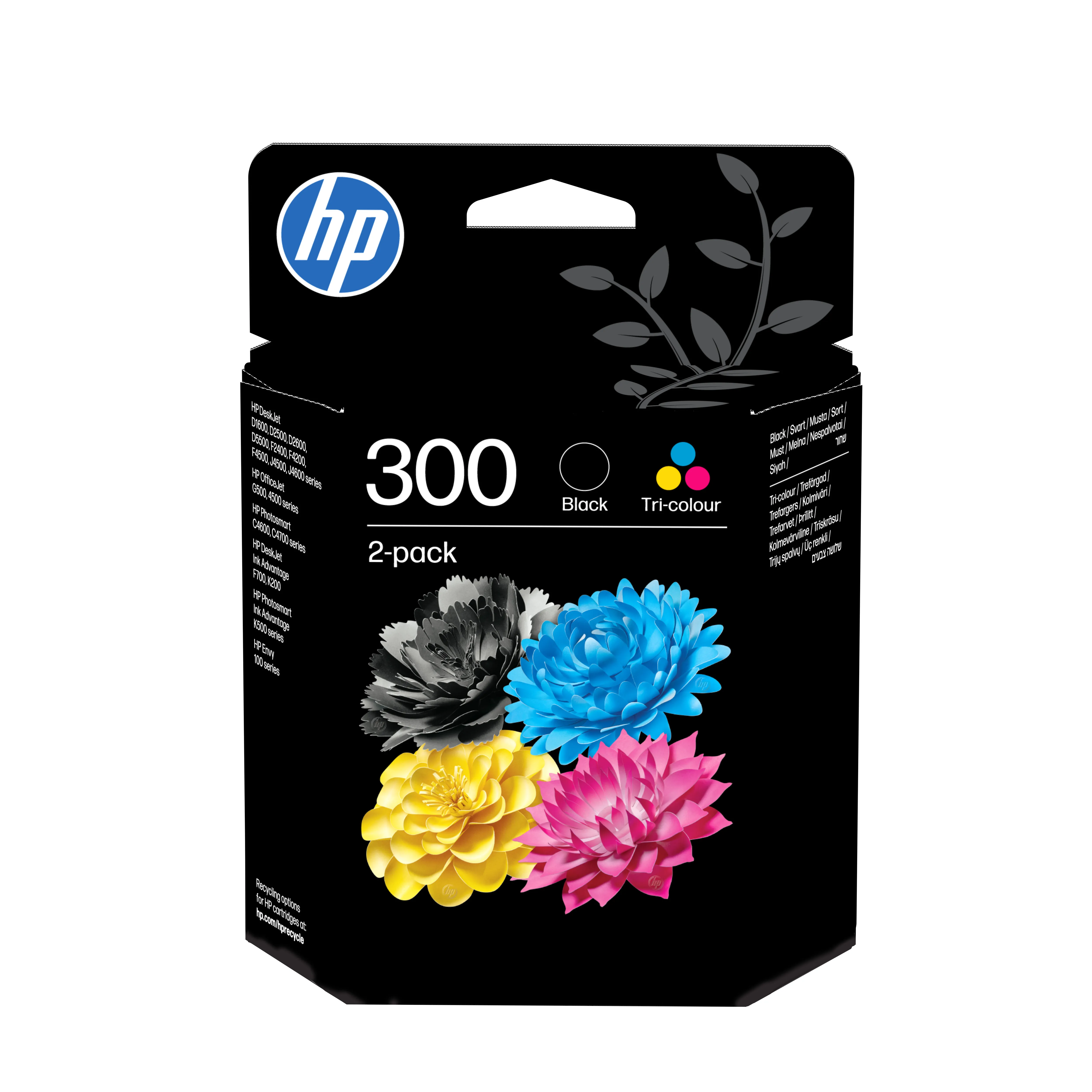 HP 300 Ink cartridge kit, Black/Color, 2 pcs