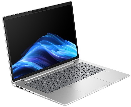 HP EliteBook 6 G1i 16.0" Ultra 5 225U, 16 GB, 512 GB, Win 11 Pro - b&auml;rbar dator, silver med bl&aring; detaljer