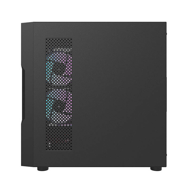 DARKFLASH DK431 Mesh Midi-Tower Case with window and RGB lighting, Black