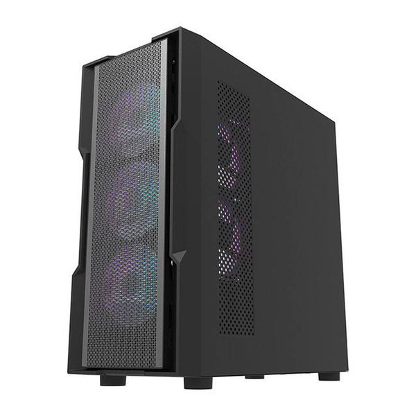 DARKFLASH DK431 Mesh Midi-Tower Case with window and RGB lighting, Black