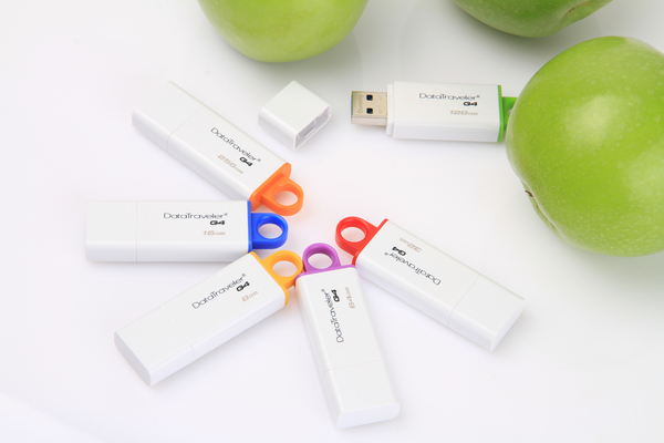 Kingston 64GB DataTraveler G4 USB 3.0 - memory stick, Violet/White