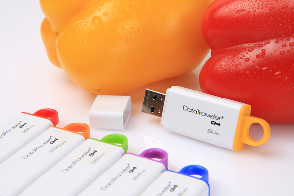 Kingston 64GB DataTraveler G4 USB 3.0 - memory stick, Violet/White