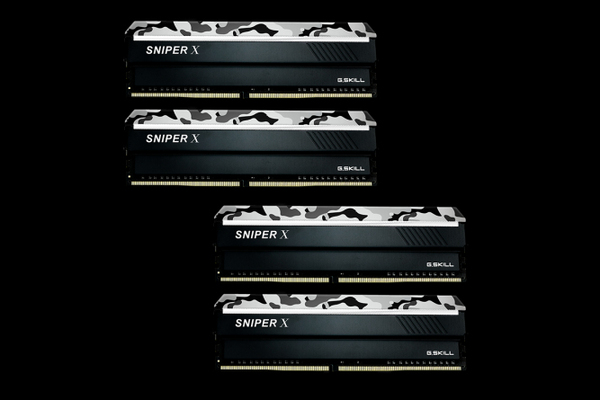 G.SKILL Sniper X 64GB (4 x 16GB) DDR4 2400 MHz, CL17 Memory, Urban Camo (XMP)