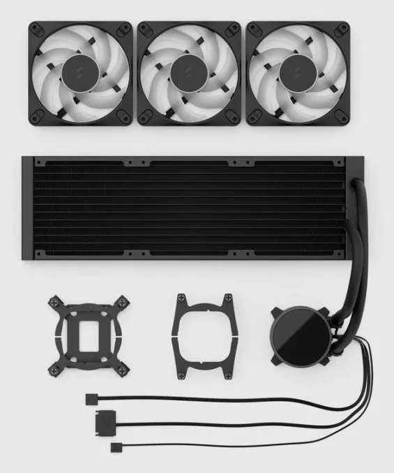 Fractal Design Radius 360mm RGB Liquid Cooler, Black