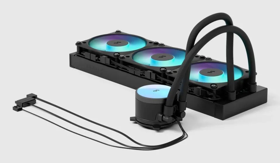 Fractal Design Radius 360mm RGB -nestej&auml;&auml;hdytin, musta