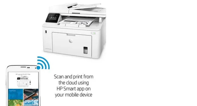 HP LaserJet Pro M227fdw Duplex, LAN/Wi-Fi, A4 - mono laser printer