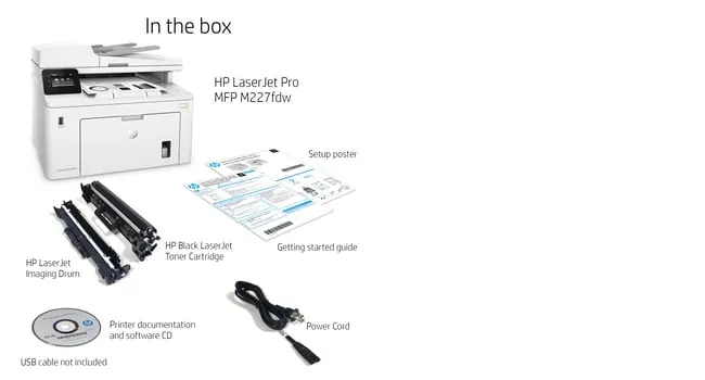 HP LaserJet Pro M227fdw Duplex, LAN/Wi-Fi, A4 - mono laser printer