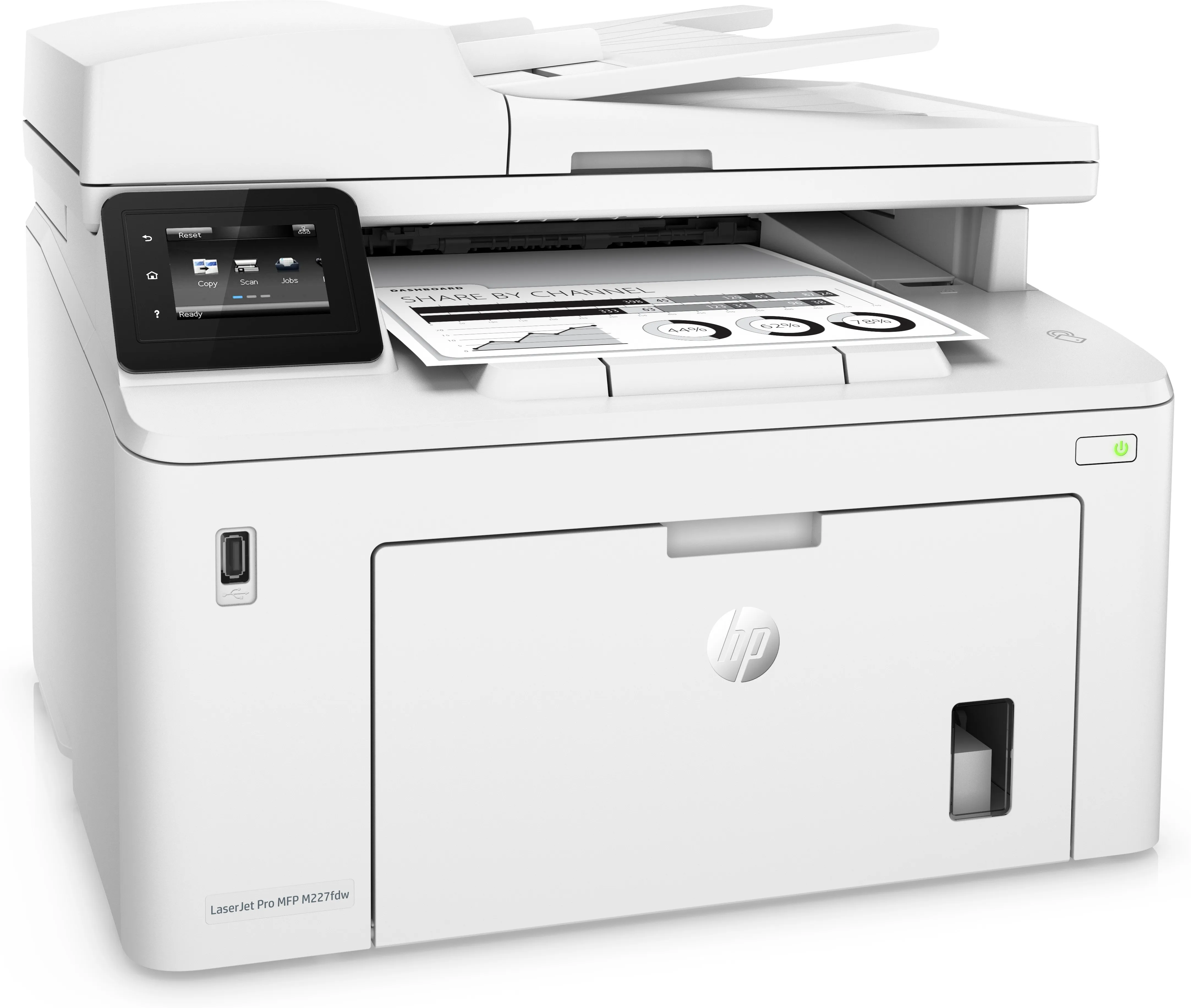 HP LaserJet Pro M227fdw Duplex, LAN/Wi-Fi, A4 - mono laser printer