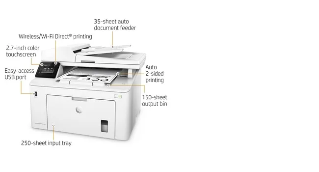 HP LaserJet Pro M227fdw Duplex, LAN/Wi-Fi, A4 - mono laser printer