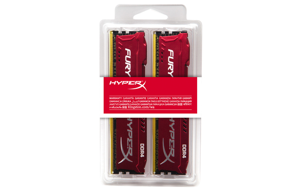 Kingston 32GB (2x16GB) HyperX Fury, DDR4 2666MHz - Red
