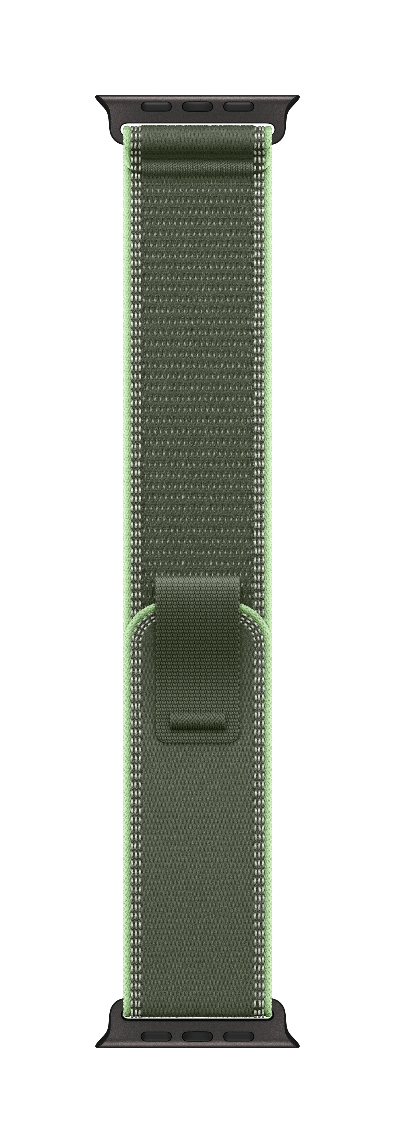 Apple Watch 49 mm terr&auml;ngloop, gr&ouml;n/neon, S/M, Black Titanium Finish