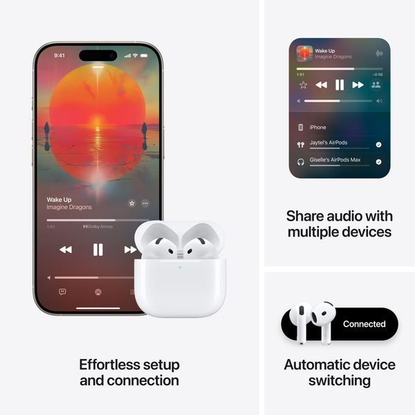 Apple AirPods 4 - Wireless headphones with Active Noice Cancellation