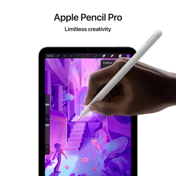 Apple iPad mini (2024) Wi-Fi + Cellular 128 Gt -tabletti, Violetti