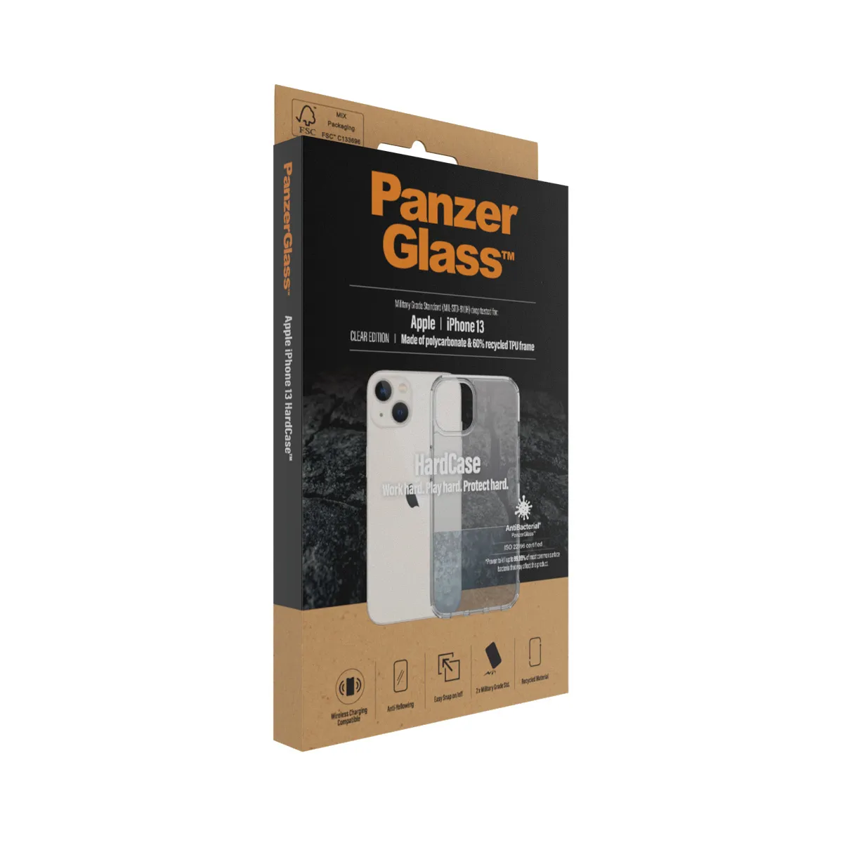 PanzerGlass HardCase, iPhone 13 - Case, Transparent