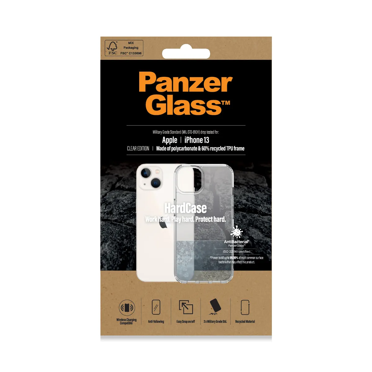 PanzerGlass HardCase, iPhone 13 - Case, Transparent