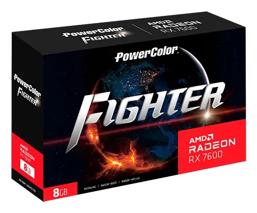 PowerColor Radeon RX 7600 Fighter 2.0 8GB Graphics Card