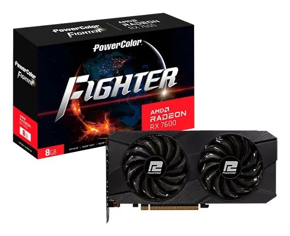PowerColor Radeon RX 7600 Fighter 2.0 8GB Graphics Card