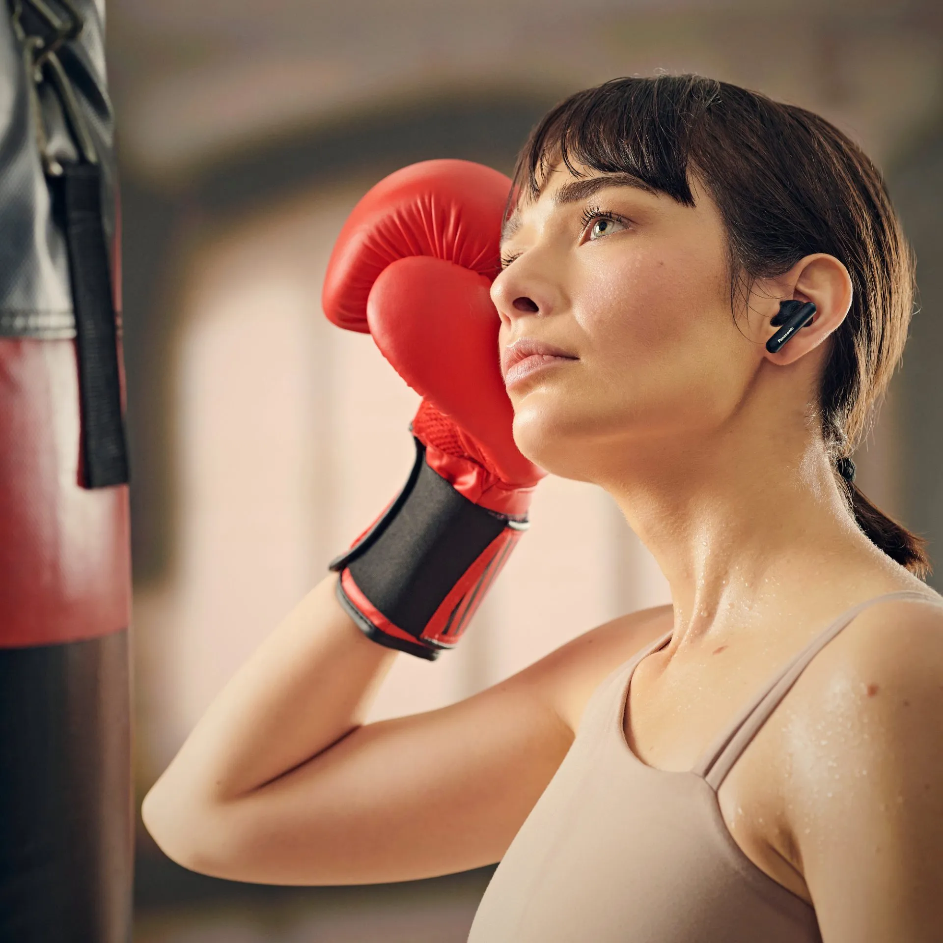 Panasonic RZ-B110W trådlösa in-ear hörlurar, svart