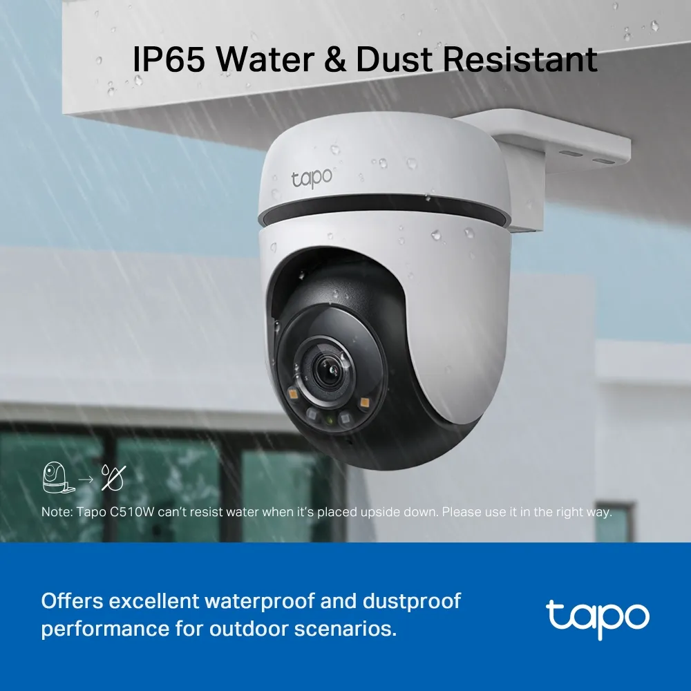 TP-Link Tapo C510W Wifi -valvontakamera ulkok&auml;ytt&ouml;&ouml;n