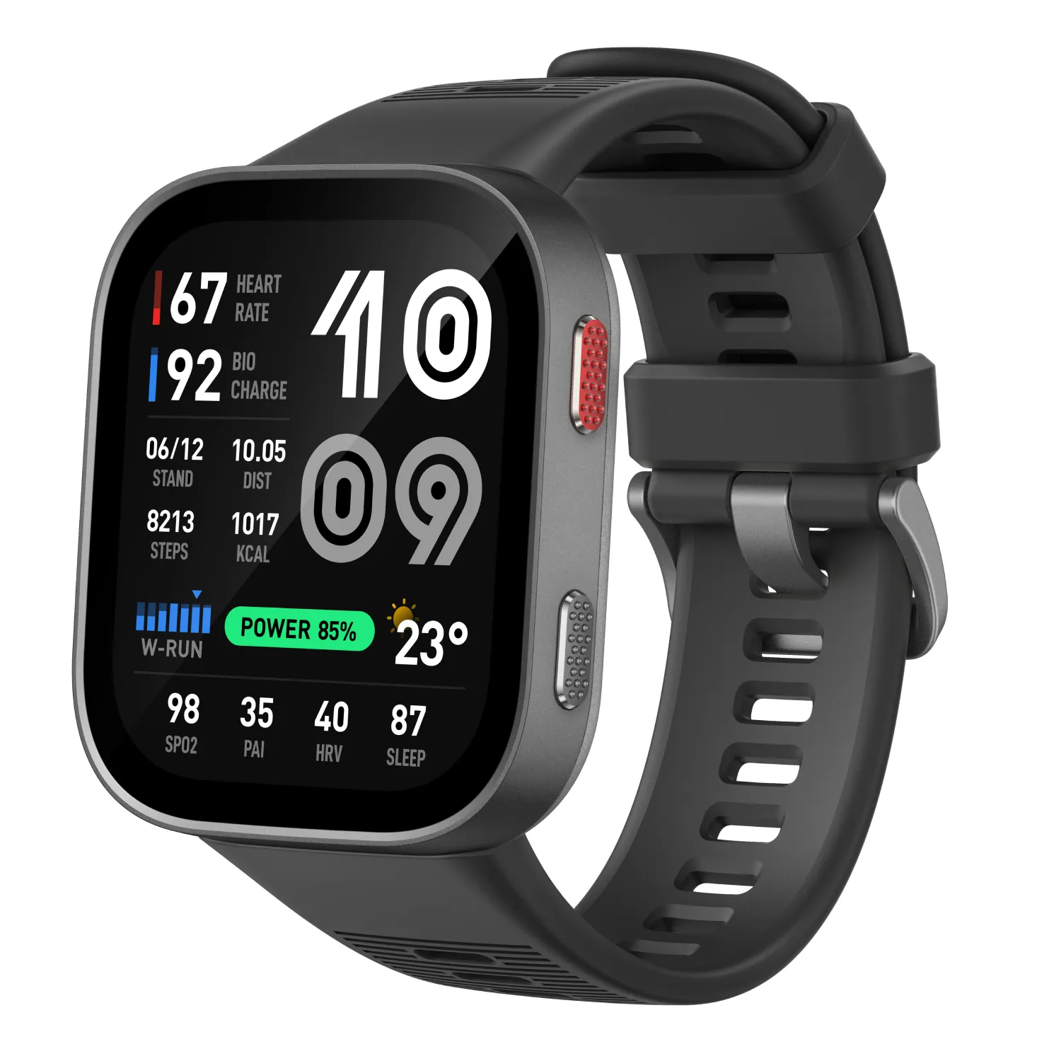 Amazfit Bip Max -&auml;lykello, musta/harmaa