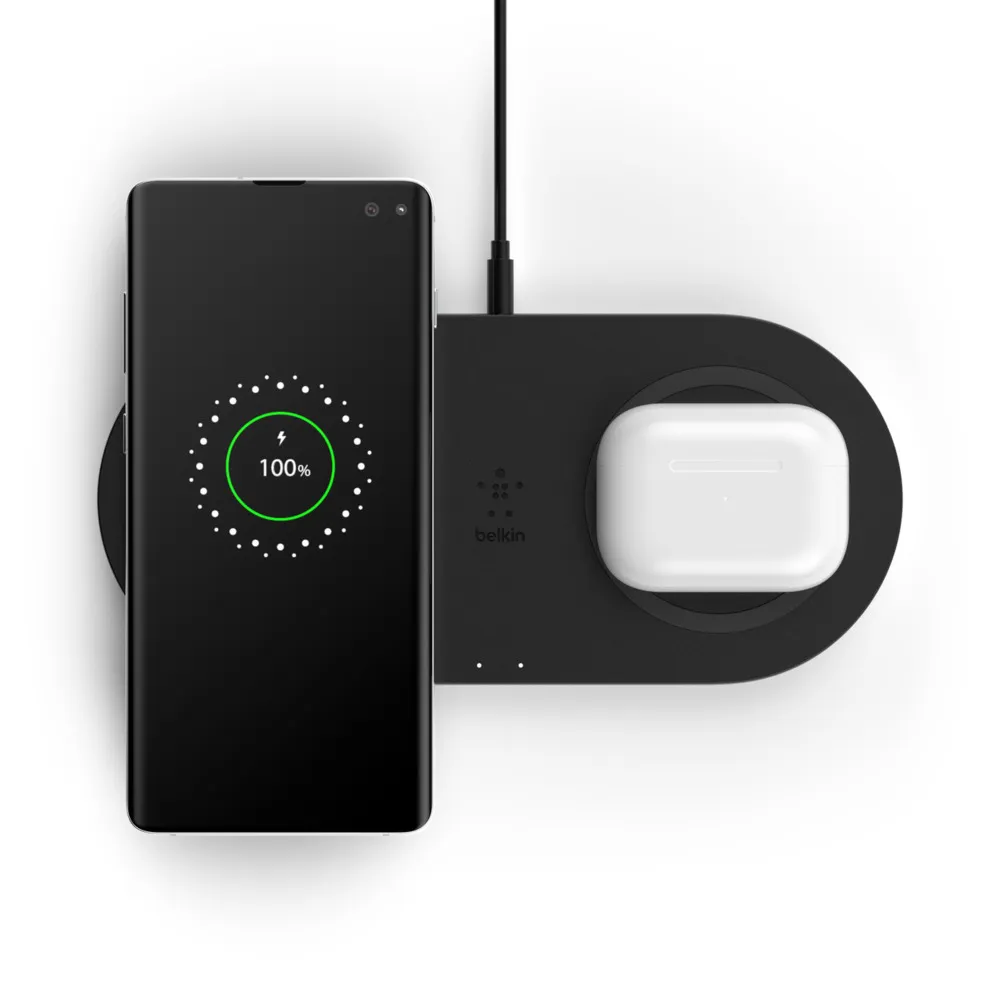 BELKIN 2x 10W Dual Wireless Charging Pad with PSU Barrel