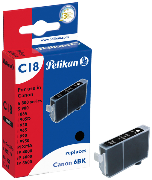 BCI-6BK compatible black ink cartridge C18