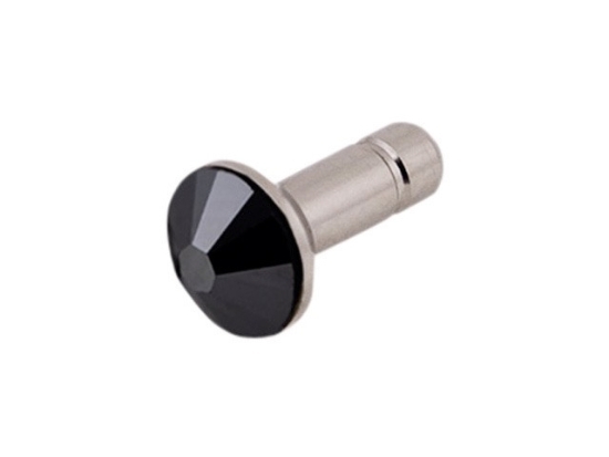 WHITE-DIAMONDS 3,5mm PIN Black w Sparkling Screen Cov Sams S3