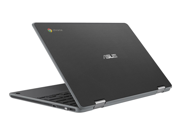 Asus 11.6" Chromebook Flip C214MA, 32 Gt, Chrome OS -kannettava, Harmaa