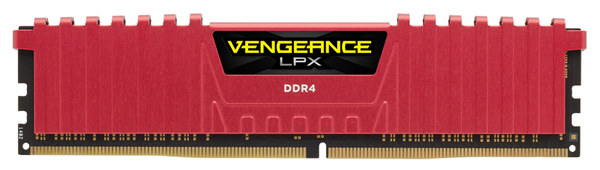 Corsair 8GB (2x4GB) Vengeance LPX, DDR4 3000MHz - Red