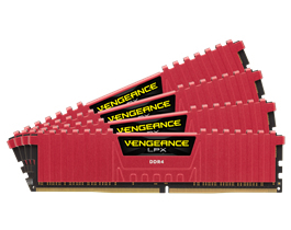 Corsair 8GB (2x4GB) Vengeance LPX, DDR4 3000MHz - Red