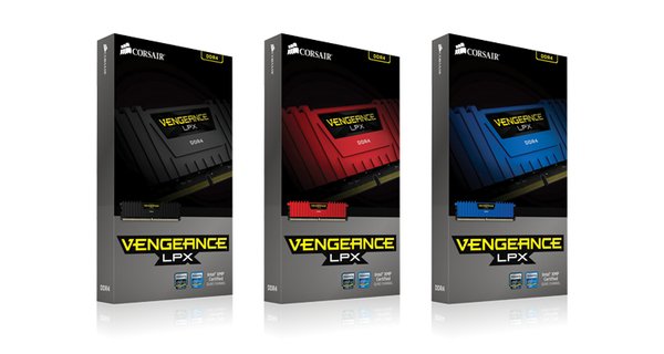 Corsair 8GB (2x4GB) Vengeance LPX, DDR4 3000MHz - Red