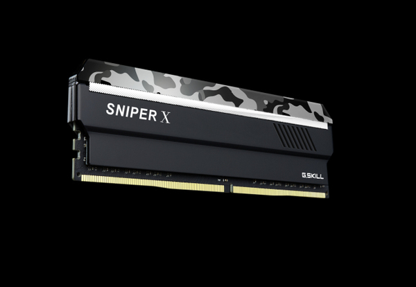 G.SKILL Sniper X 64GB (4 x 16GB) DDR4 2400 MHz, CL17 Memory, Urban Camo (XMP)